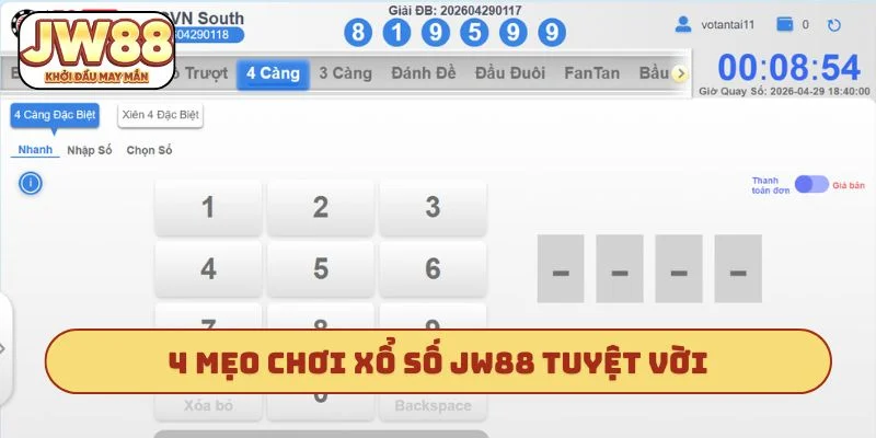 4 mẹo chơi xổ số JW88 tuyệt vời ông mặt trời