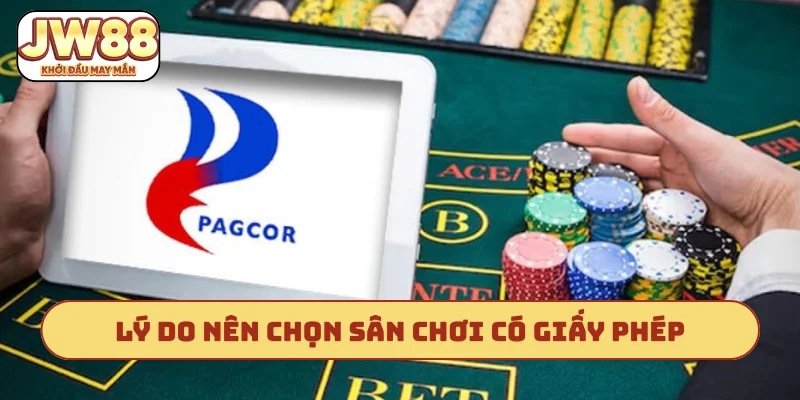 Lý do nên chọn sân chơi có giấy phép hoạt động